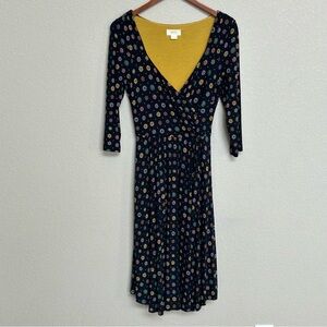 Maeve Anthropologie Ditzy Floral Long Sleeve Dress Multicolor Size Small